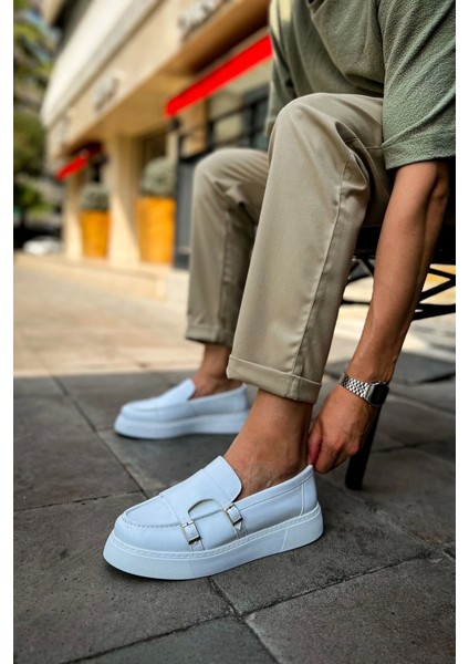 SHO417 Bağcıklı Yüksek Taban Cbt Mancini Erkek Ayakkabı Beyaz fiyatları