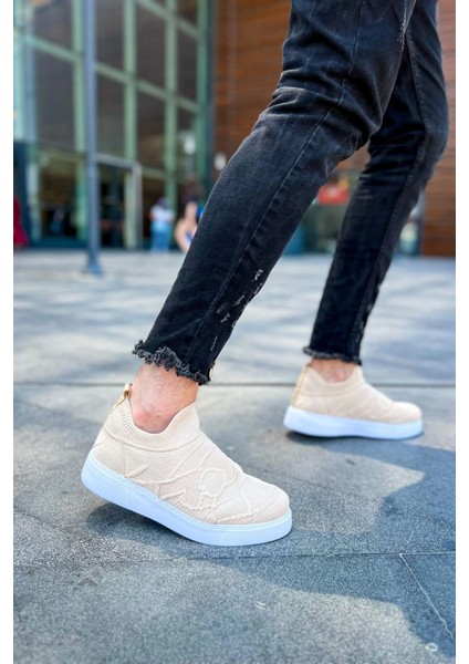 SHO411 Bağcıksız Yüksek Taban Tbt Craig Erkek Ayakkabı Bej fırsatları