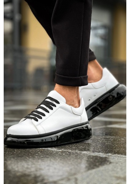 SHO295 Bağcıklı Yüksek Taban Özel Tasarım Cst Sollıevo Erkek Ayakkabı Beyaz fiyatları