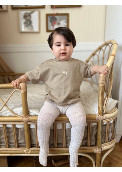 T-Shirt Kız Erkek Bisiklet Yaka Kısa Kol Tişört