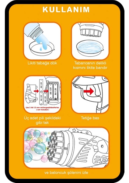 Köpük Atan Tabanca Oyuncağı Çok Delikli Pilli fırsatları