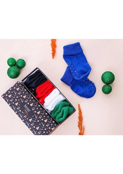 5'li Organik Pamuklu Kaydırmaz Kaydırmaz Bebek/çocuk Çorabı fiyatları