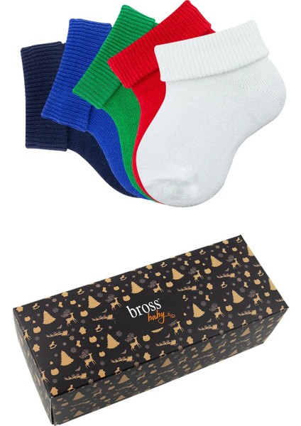 5'li Organik Pamuklu Kaydırmaz Kaydırmaz Bebek/çocuk Çorabı modelleri