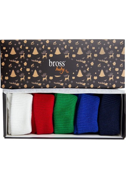 5'li Organik Pamuklu Kaydırmaz Kaydırmaz Bebek/çocuk Çorabı fırsatları