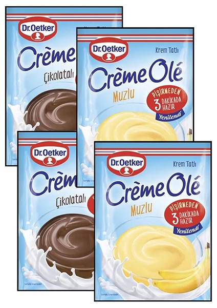 Pratik Tatlı Setleri (Creme Ole Çikolatalı ve Creme Ole Muzlu)