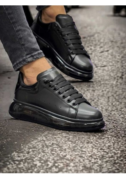 Erkek Ayakkabı Bağcıklı Air Balon Taban Ortopedik Klasik Spor Ayakkabı Sneakers Premium