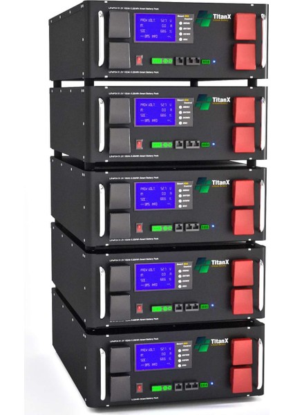 TitanX 51,2V 102Ah Mrx Pro Energy Storage System LiFePO4 Akü