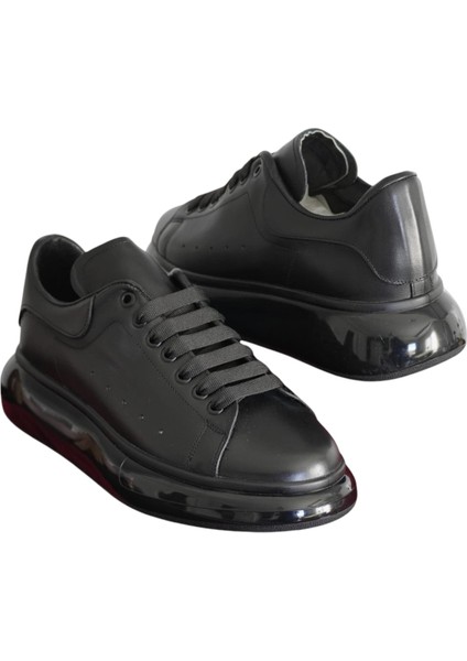Erkek Ayakkabı Bağcıklı Air Balon Taban Ortopedik Klasik Spor Ayakkabı Sneakers Premium