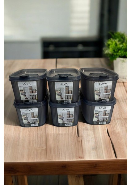 Shell Erzak Kabı 1.3 Lt, Antrasit, 6'lı Set