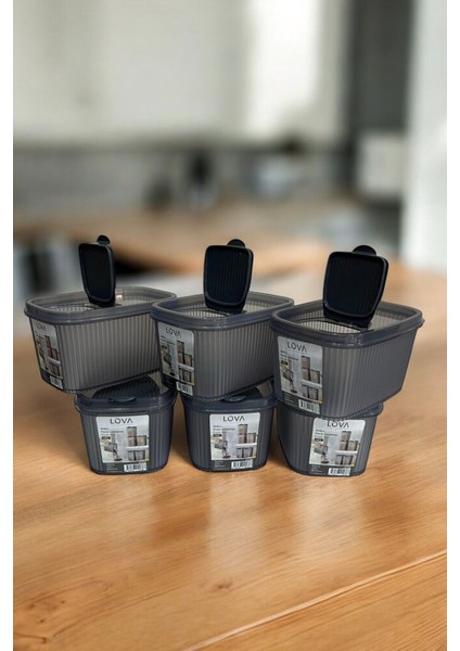 Shell Erzak Kabı 1.3 Lt, Antrasit, 6'lı Set