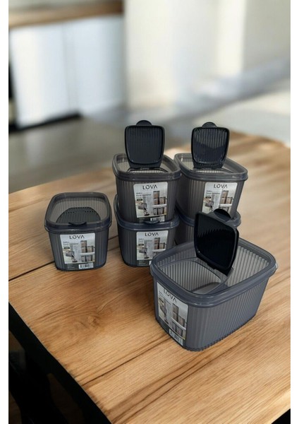 Shell Erzak Kabı 1.3 Lt, Antrasit, 6'lı Set