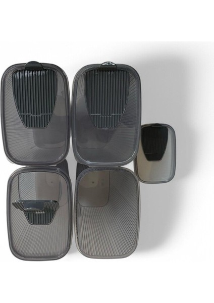 Shell Erzak Kabı 4 Lt, Antrasit, 4'lü Set