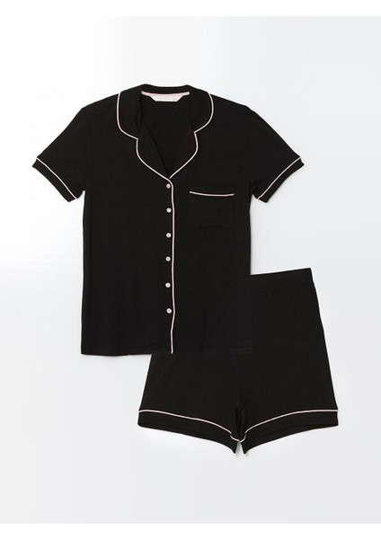 Lcw Dream Gömlek Yaka Kadın Şortlu Pijama Takımı indirimleri