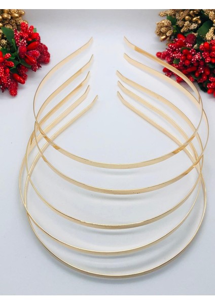 Metal Taç 5 Adet Gold/gümüş Taç