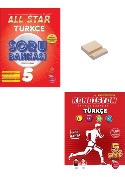 (Sınıf: 5) All Star / Kondisyon Türkçe Soru Bankası ve Deneme (Telefon Tutucu)