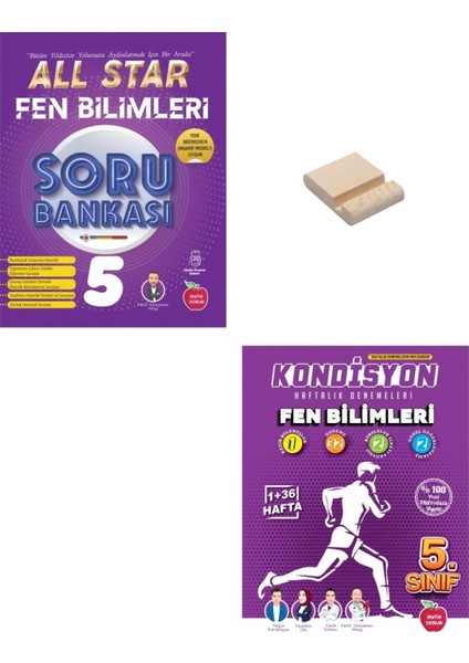 (Sınıf: 5) All Star / Kondisyon Fen Bilimleri Soru Bankası ve Deneme (Telefon Tutucu)