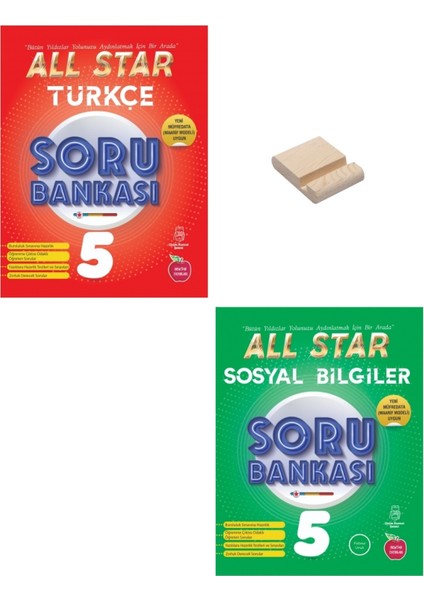 (Sınıf: 5) All Star Türkçe ve Sosyal Bilgiler Soru Bankası (Telefon Tutucu)