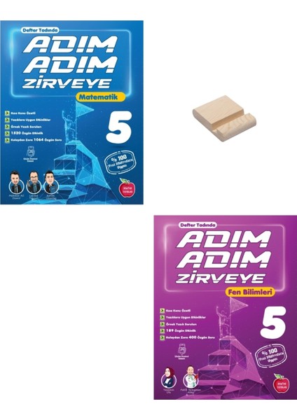 (Sınıf: 5) Adım Adım Zirveye Matematik ve Fen Bilimleri (Telefon Tutucu)