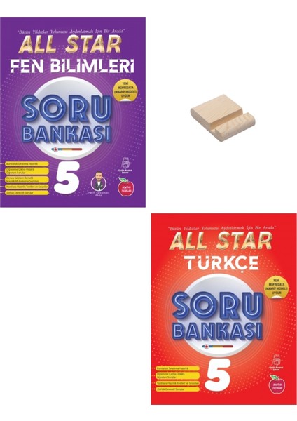 (Sınıf: 5) All Star Fen Bilimleri ve Türkçe Soru Bankası (Telefon Tutucu)