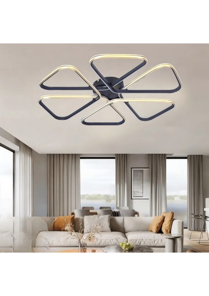 Magnolia Plafonyer LED Avize Alüminyum Gövde Beyaz Işık