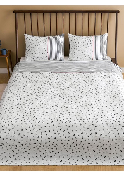 Lcw Home Karışık Çapa Desenli Çift Kişilik Pike Seti