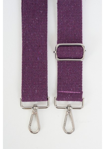 Violet Ayarlanabilir Çanta Sapı Mor (Pamuk) 110 cm G:4 cm