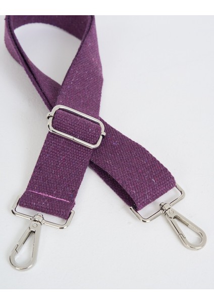Violet Ayarlanabilir Çanta Sapı Mor (Pamuk) 110 cm G:4 cm