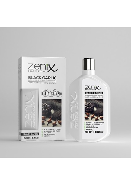 Günlük Şampuan Siyah Sarımsak İçerikli 250 ml