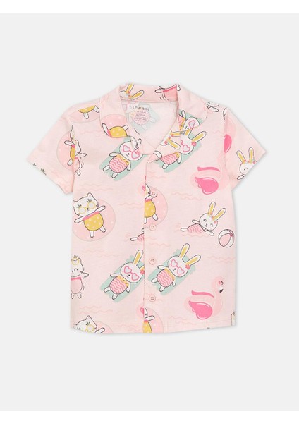 Polo Yaka Kız Bebek Şortlu Pijama Takımı fiyatları