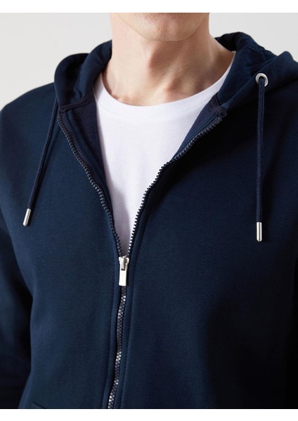 Lcwaıkıkı Basic Kapüşonlu Uzun Kollu Erkek Fermuarlı Sweatshirt modelleri