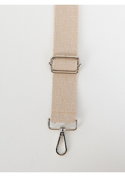 Bej Ayarlanabilir Çanta Sapı Bej (Pamuk) 110 cm G:4 cm