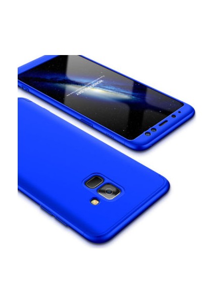 Samsung Galaxy A8 2018 Kılıf Altı ve Üstü Sökülebilir Sert Bossy Premium Kapak