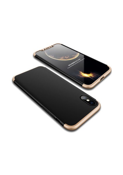 iPhone x Kılıf Altı ve Üstü Sökülebilir Sert Bossy Premium Kapak
