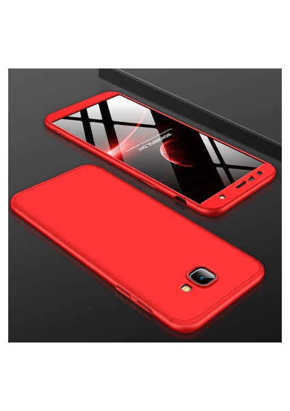 Samsung Galaxy J4 Plus Kılıf Altı ve Üstü Sökülebilir Sert Bossy Premium Kapak