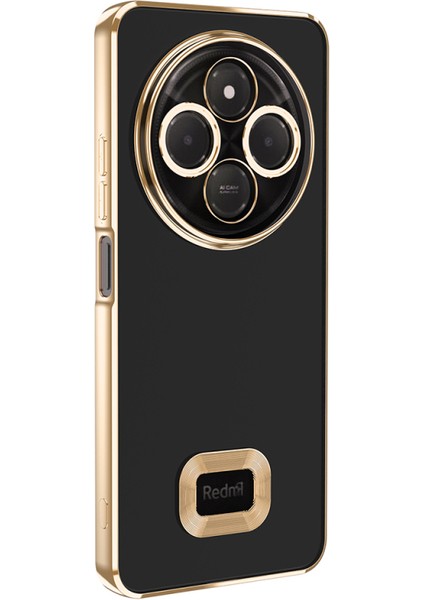 Redmi 14C 4g Kkılıf Logo Detaylı Esnek Elis Lazer Silikon Kapak