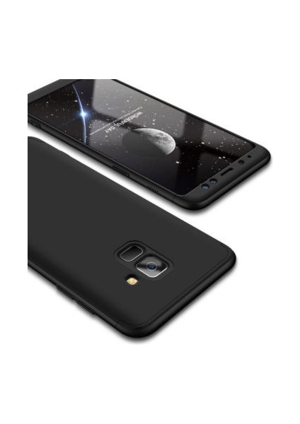 Samsung Galaxy A8 2018 Kılıf Altı ve Üstü Sökülebilir Sert Bossy Premium Kapak