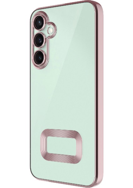 Galaxy S24 Fe Kkılıf Logo Detaylı Esnek Elis Lazer Silikon Kapak