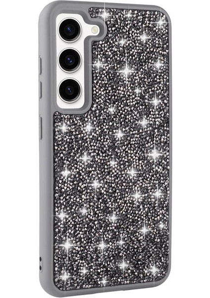 Samsung Galaxy S23 Kılıf Parlak Taşlı Süslemeli Şık Pırlanta Kapak