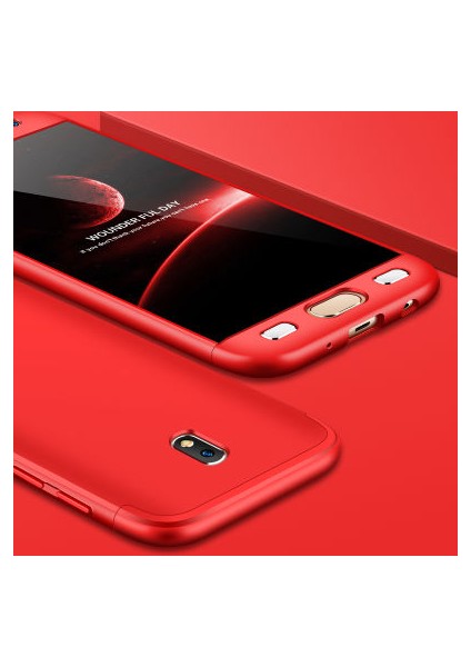 Samsung Galaxy J5 Pro Kılıf Altı ve Üstü Sökülebilir Sert Bossy Premium Kapak