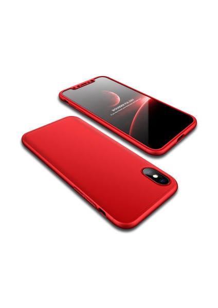 Apple iPhone x Kılıf Altı ve Üstü Sökülebilir Sert Bossy Premium Kapak
