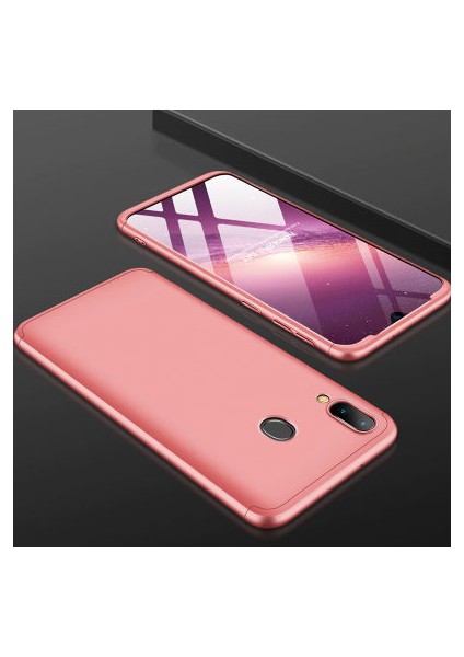 Huawei P Smart 2019 Kılıf Altı ve Üstü Sökülebilir Sert Bossy Premium Kapak