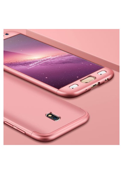 Samsung Galaxy J5 Pro Kılıf Altı ve Üstü Sökülebilir Sert Bossy Premium Kapak