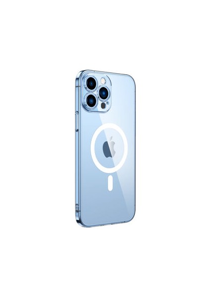Apple iPhone 13 Pro Kılıf Magsafeli Şeffaf Zyla Pc Sert Silikon Kapak