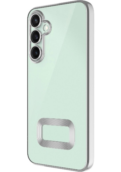 Galaxy S24 Fe Kkılıf Logo Detaylı Esnek Elis Lazer Silikon Kapak