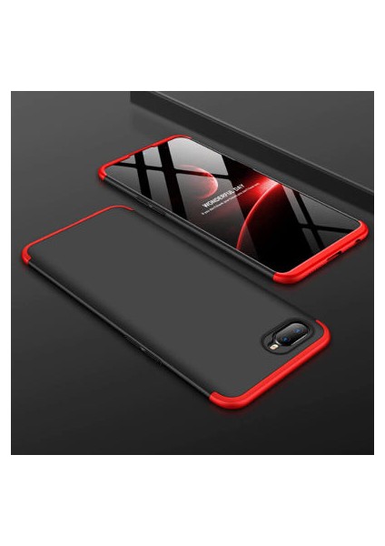 Oppo RX17 Neo Kılıf Altı ve Üstü Sökülebilir Sert Bossy Premium Kapak
