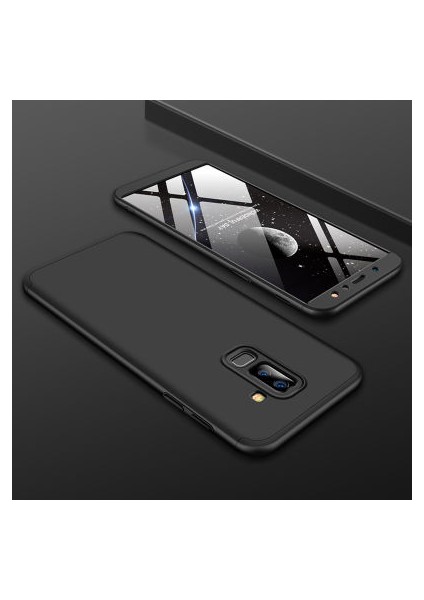 Samsung Galaxy A6 Plus 2018 Kılıf Altı ve Üstü Sökülebilir Sert Bossy Premium Kapak