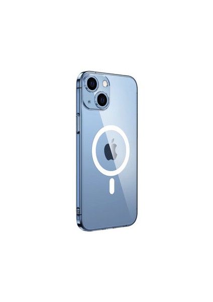 Apple iPhone 14 Plus Kılıf Magsafeli Şeffaf Zyla Pc Sert Silikon Kapak
