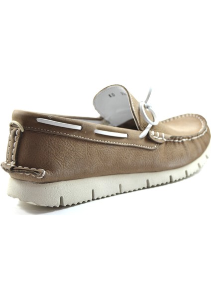 3557-120 Deri Nubuk Kum Loafer Erkek Ayakkabı