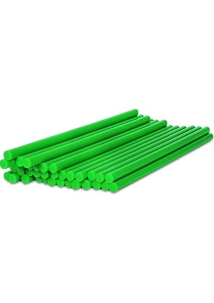 Kalın Çubuk Silikon Yeşil - 5 Adet