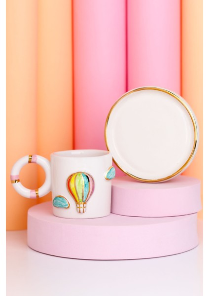 Ballon El Yapımı Seramik 100 ml Fincan
